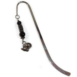 Shepherd Hook Beaded Charm Bookmark Handmade #05